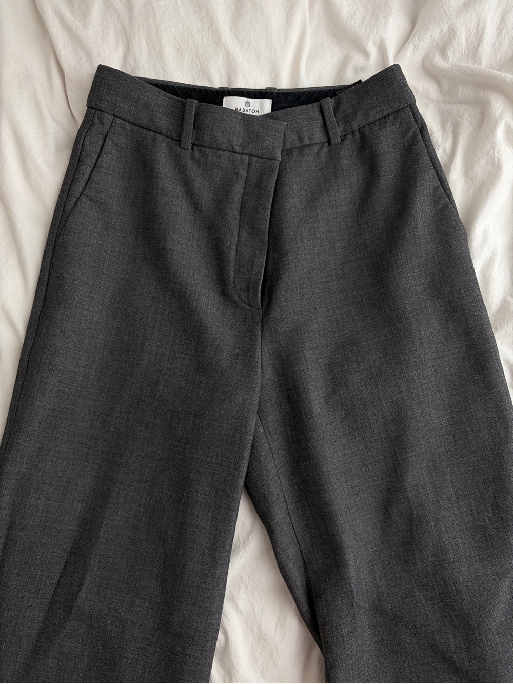 Aritzia Dark Charcoal Gray Trousers